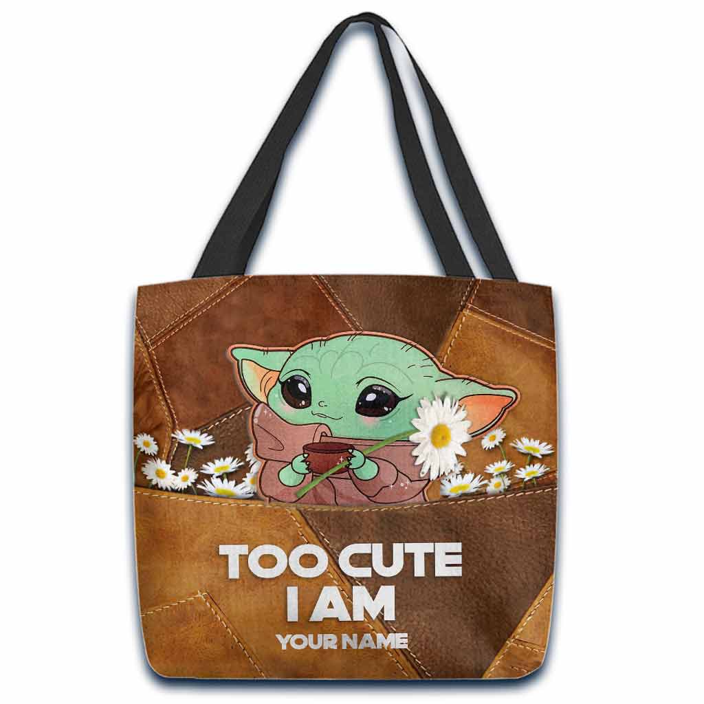 Personalized Cute Character Tote Bag Custom Name Gift