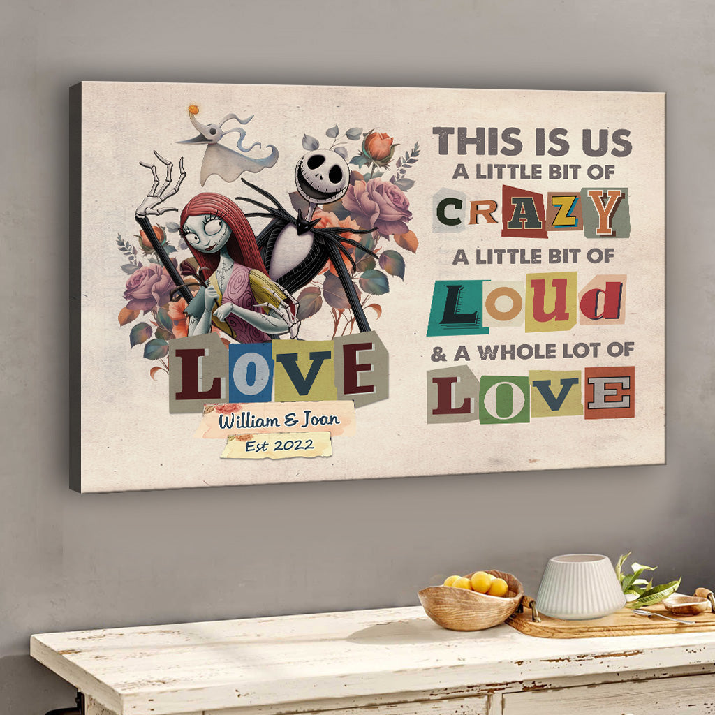 Personalized Canvas Print This Is Us Custom Couple Gift