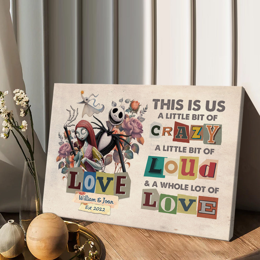 Personalized Canvas Print This Is Us Custom Couple Gift