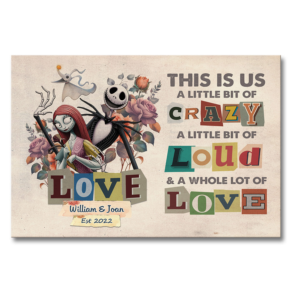 Personalized Canvas Print This Is Us Custom Couple Gift
