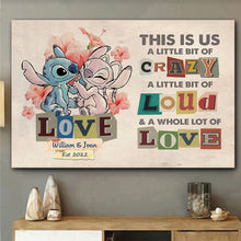 Load image into Gallery viewer, Personalized Canvas Poster for Couples with Names and Dates - Unique Home Decor Gift
