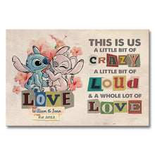 Load image into Gallery viewer, Personalized Canvas Poster for Couples with Names and Dates - Unique Home Decor Gift
