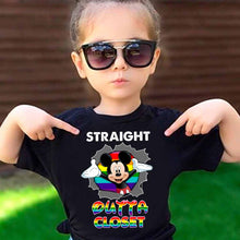 Load image into Gallery viewer, Personalized LGBT Support Kid Shirt Straight Outta Closet
