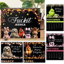 Load image into Gallery viewer, Personalized Funny Affirmation Wall Calendar Custom Name Gift for Colleague
