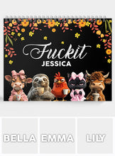 Load image into Gallery viewer, Personalized Funny Affirmation Wall Calendar Custom Name Gift for Colleague
