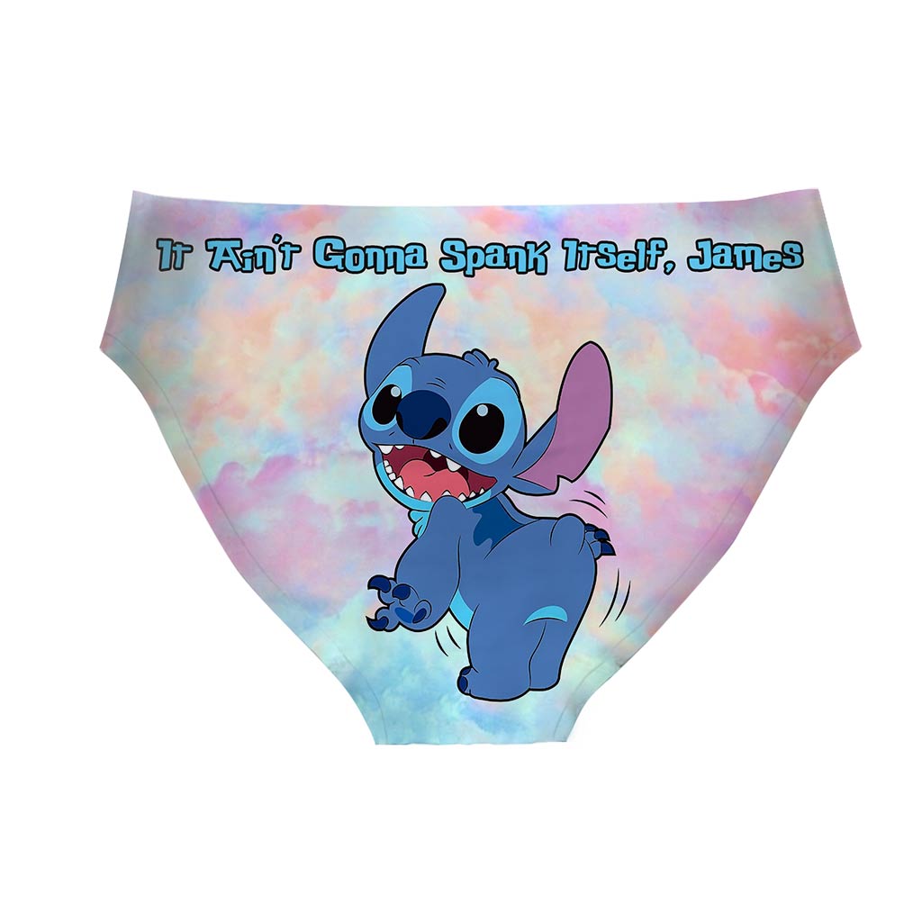 Personalized Women's Briefs with Cute Stitch Design for Birthdays and Anniversaries