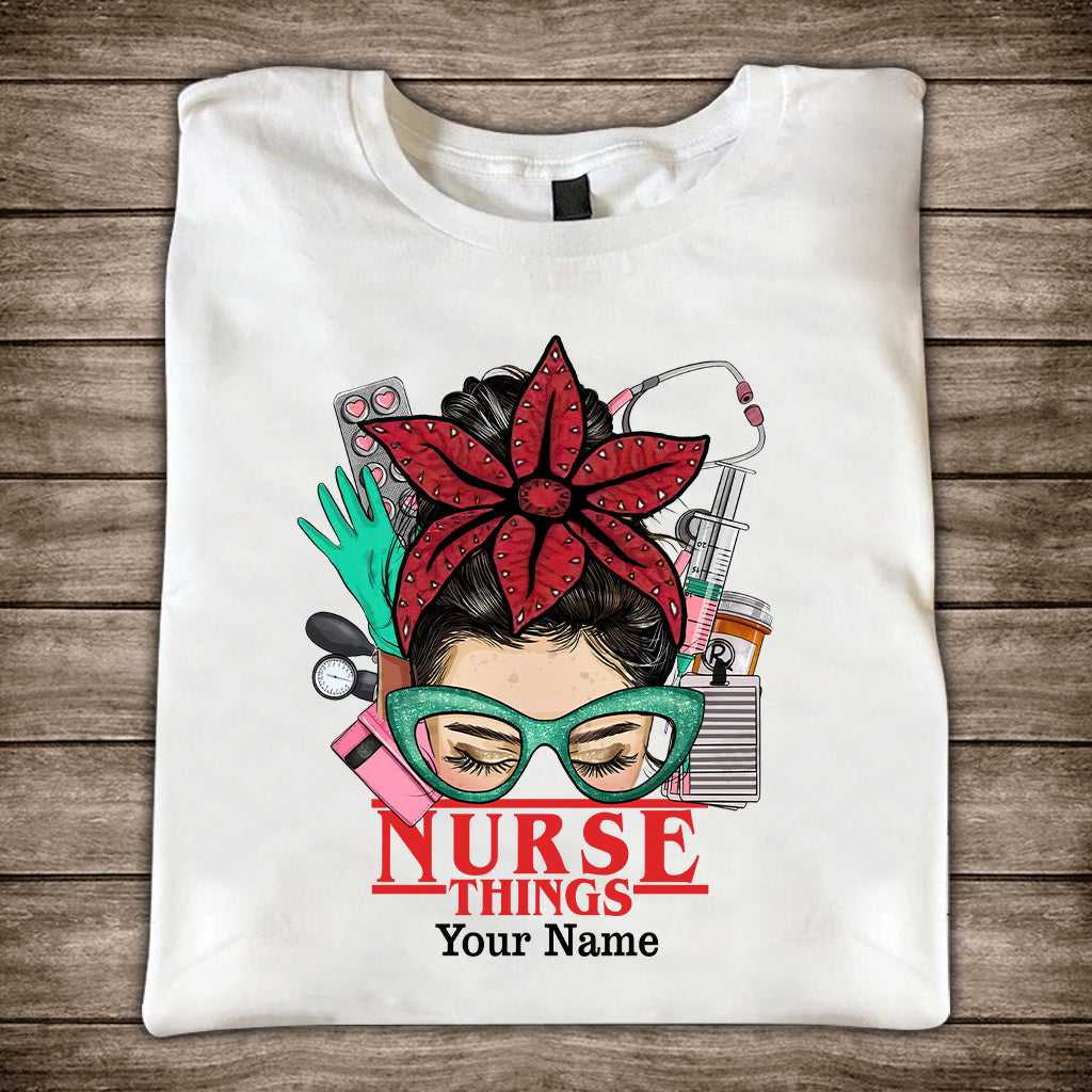 Personalized Nurse Things T-shirt & Hoodie Custom Name Gift