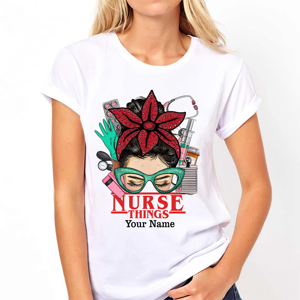 Personalized Nurse Things T-shirt & Hoodie Custom Name Gift