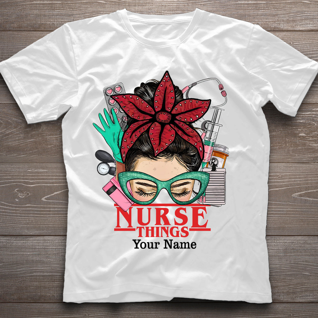 Personalized Nurse Things T-shirt & Hoodie Custom Name Gift