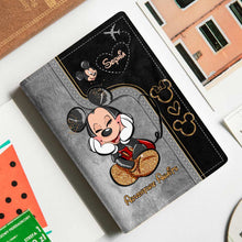 Load image into Gallery viewer, Personalized Mickey Mouse Passport Holder Custom Name Gift for Travel
