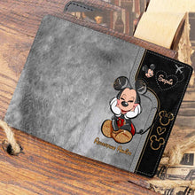 Load image into Gallery viewer, Personalized Mickey Mouse Passport Holder Custom Name Gift for Travel
