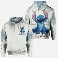 Load image into Gallery viewer, Personalized Stitch Hoodie and Leggings Set Custom Name Gift
