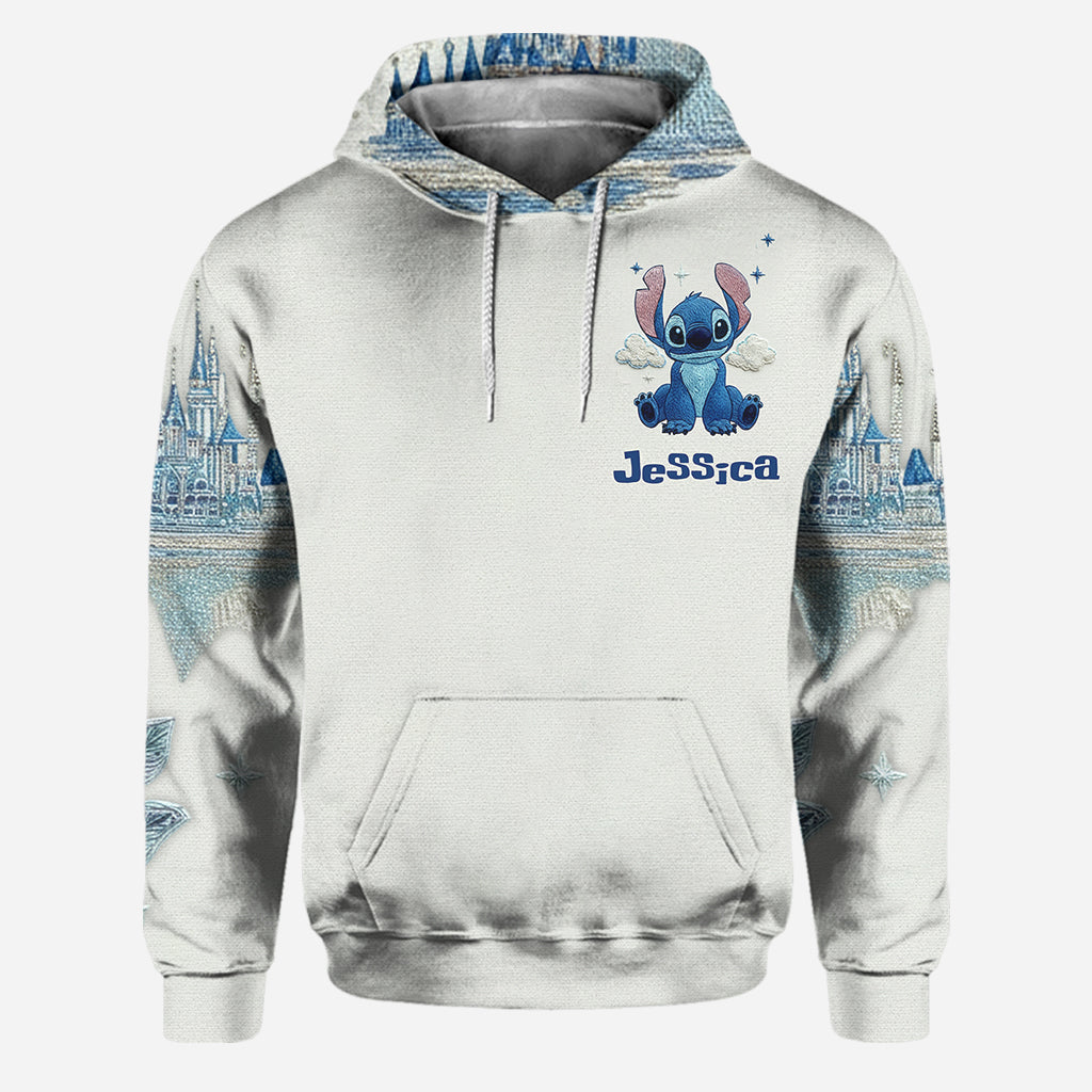 Personalized Stitch Hoodie and Leggings Set Custom Name Gift