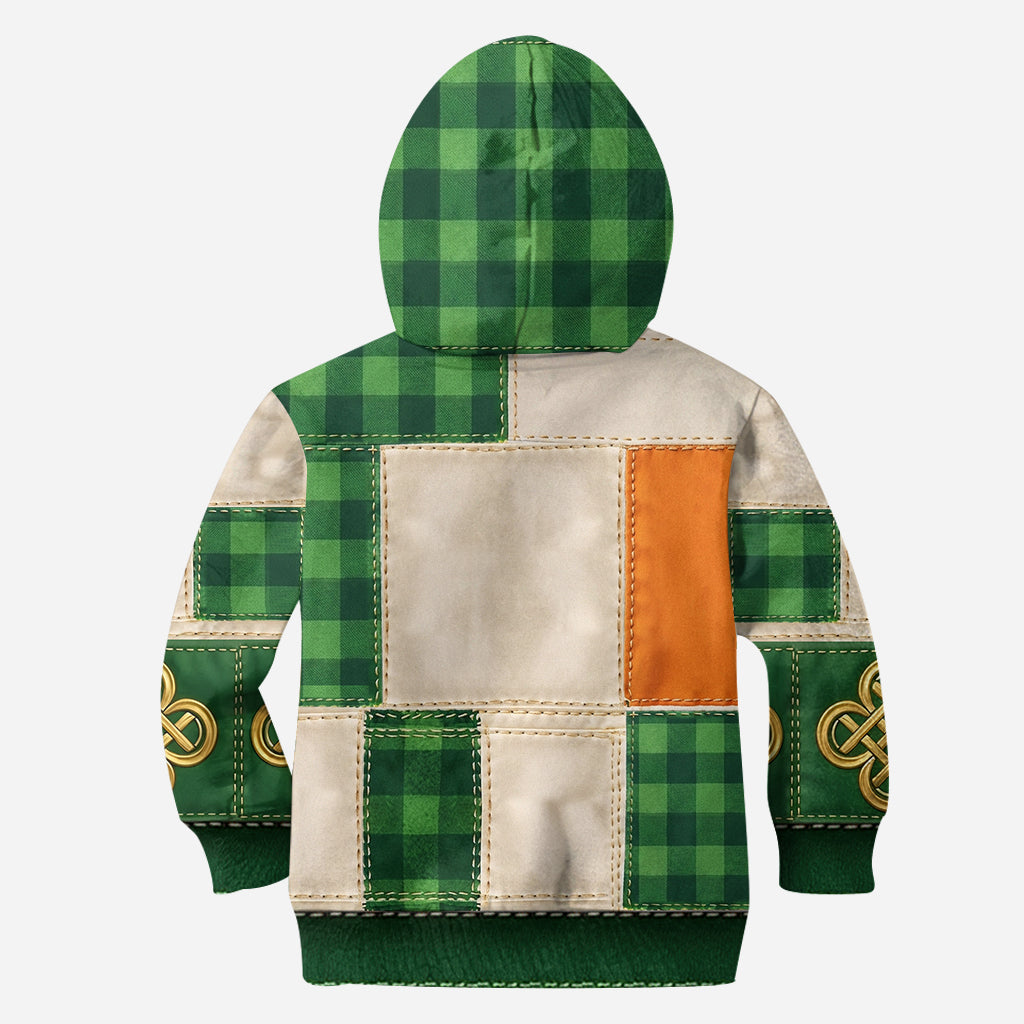 Personalized Shamrock Patchwork Hoodie & Leggings Gift Set for St. Patrick's Day