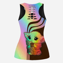 Load image into Gallery viewer, Personalized Hollow Tank Top &amp; Leggings Custom Name Gift for Mom
