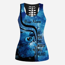 Load image into Gallery viewer, Personalized Autism Awareness Hollow Tank Top &amp; Leggings Custom Name Gift
