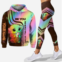 Load image into Gallery viewer, Personalized Autism Awareness Hoodie &amp; Leggings Set for Kids | Custom Name Gift
