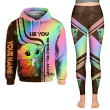 Load image into Gallery viewer, Personalized Autism Awareness Hoodie &amp; Leggings Set for Kids | Custom Name Gift
