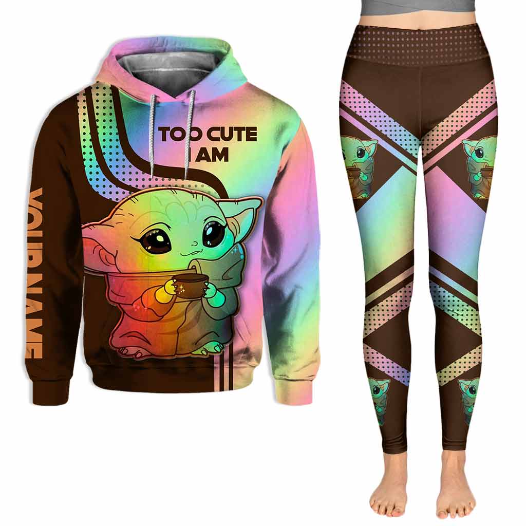 Personalized Cute Character Hoodie & Leggings Set for Kids