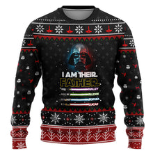 Load image into Gallery viewer, Personalized Christmas Sweater for Dad with Custom Names
