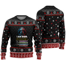 Load image into Gallery viewer, Personalized Christmas Sweater for Dad with Custom Names
