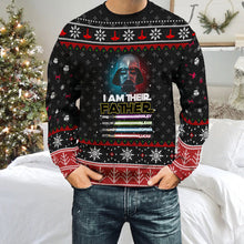 Load image into Gallery viewer, Personalized Christmas Sweater for Dad with Custom Names
