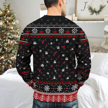Load image into Gallery viewer, Personalized Christmas Sweater for Dad with Custom Names
