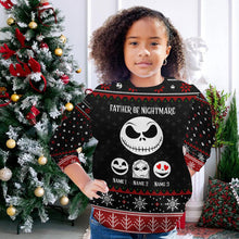 Load image into Gallery viewer, Personalized Father Of Nightmare Christmas Sweater Gift for Dad
