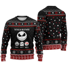 Load image into Gallery viewer, Personalized Father Of Nightmare Christmas Sweater Gift for Dad
