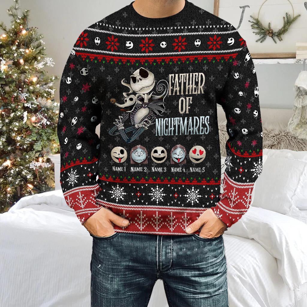 Personalized Father of Nightmares Christmas Sweater Gift