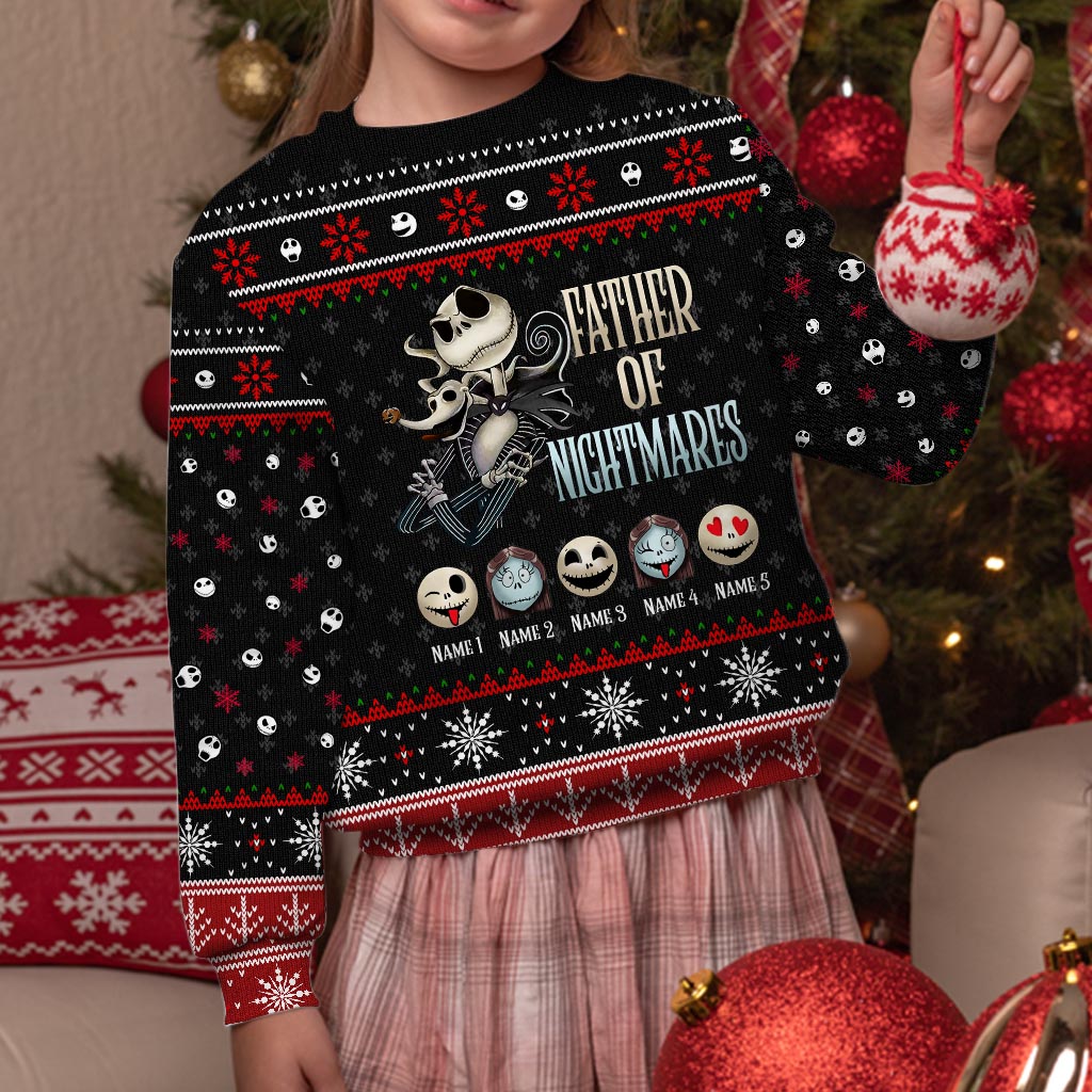Personalized Father of Nightmares Christmas Sweater Gift