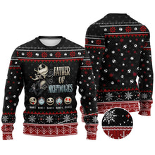 Load image into Gallery viewer, Personalized Father of Nightmares Christmas Sweater Gift
