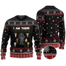 Load image into Gallery viewer, Personalized Christmas Sweater I Am Their Father Gift for Dad
