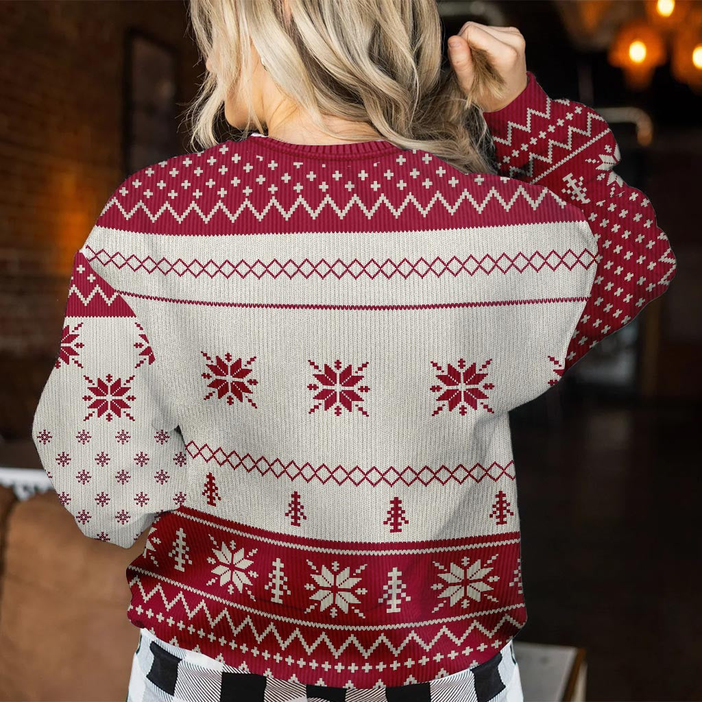 Personalized Christmas Sweater with Custom Message for Friends