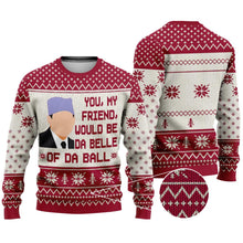Load image into Gallery viewer, Personalized Christmas Sweater with Custom Message for Friends
