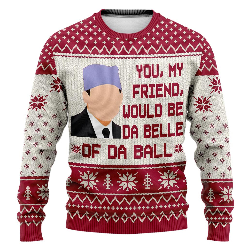 Personalized Christmas Sweater with Custom Message for Friends