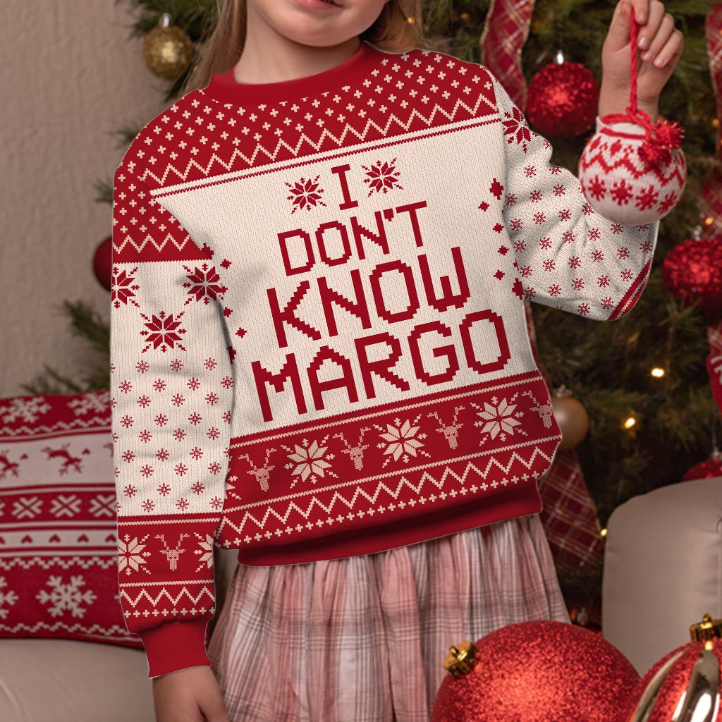 Personalized Christmas Sweater with Custom Text for Family Gift