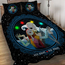 Load image into Gallery viewer, Personalized Nightmare Before Christmas Quilt Set | Custom Couple Gift
