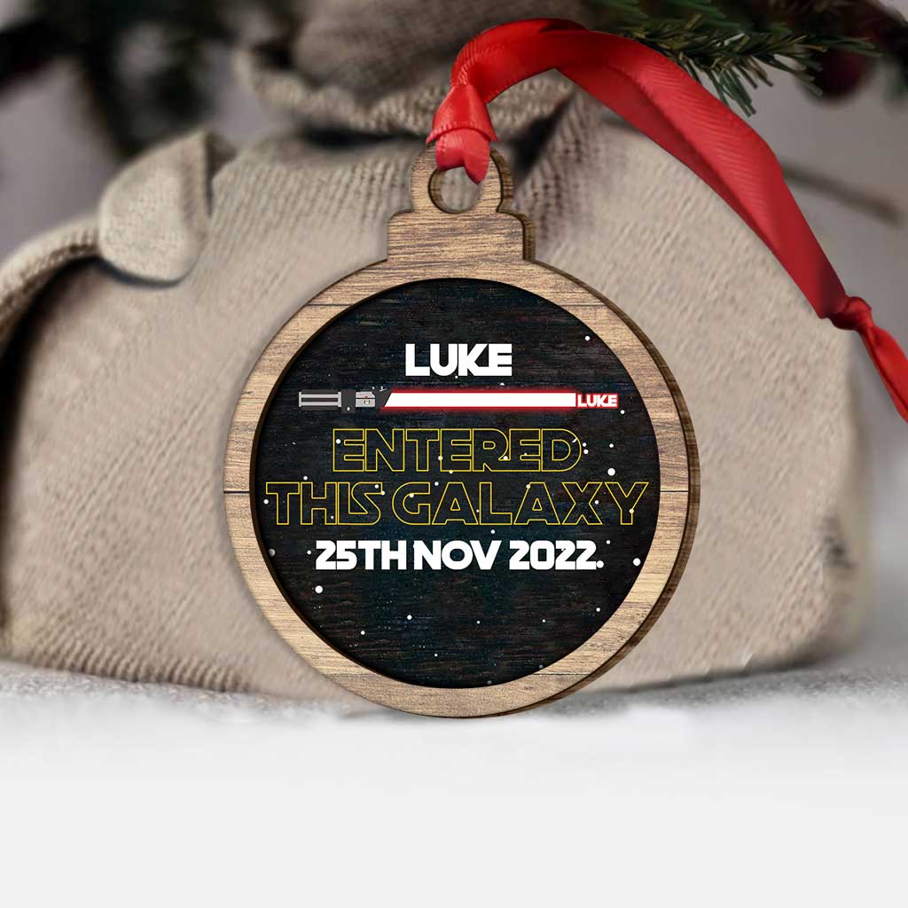Personalized Layered Wood Christmas Ornament Custom Name Gift