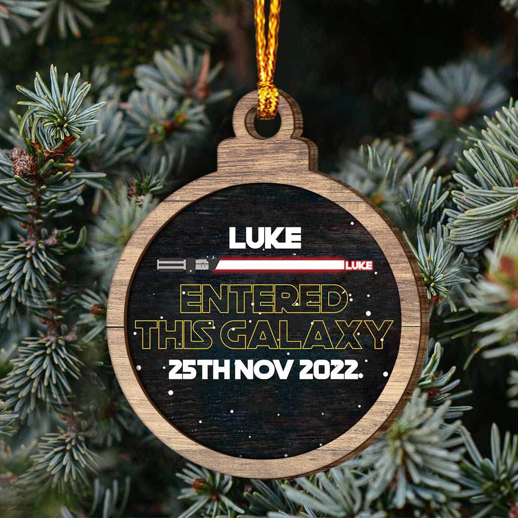 Personalized Layered Wood Christmas Ornament Custom Name Gift