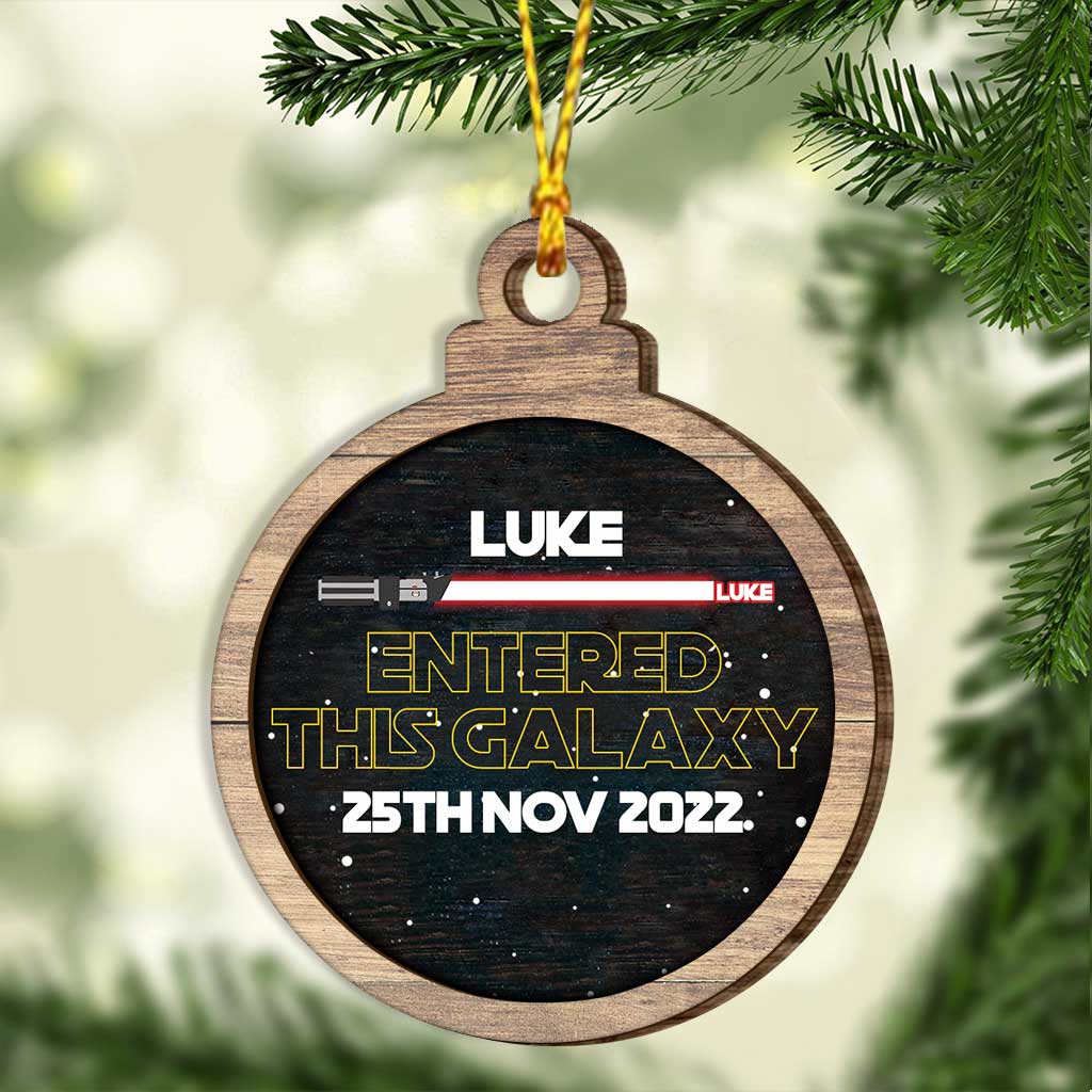 Personalized Layered Wood Christmas Ornament Custom Name Gift
