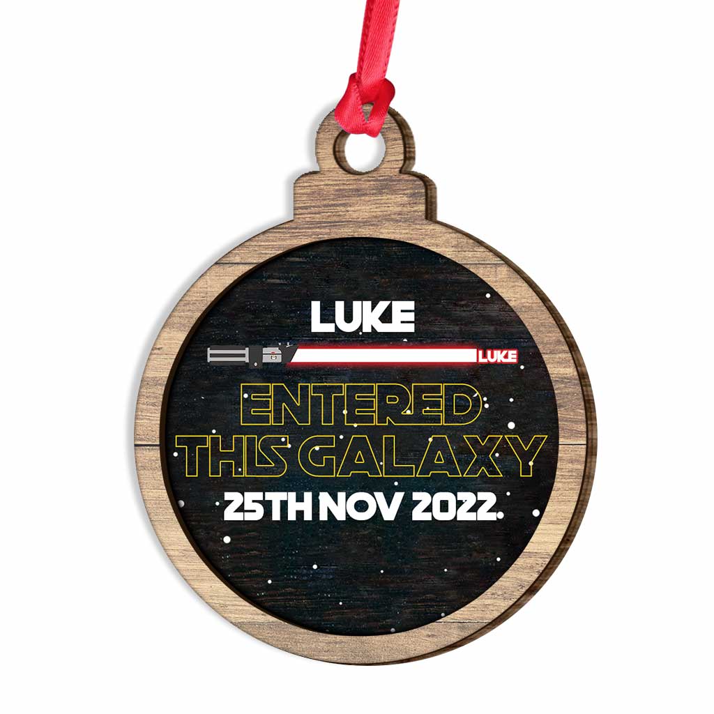 Personalized Layered Wood Christmas Ornament Custom Name Gift