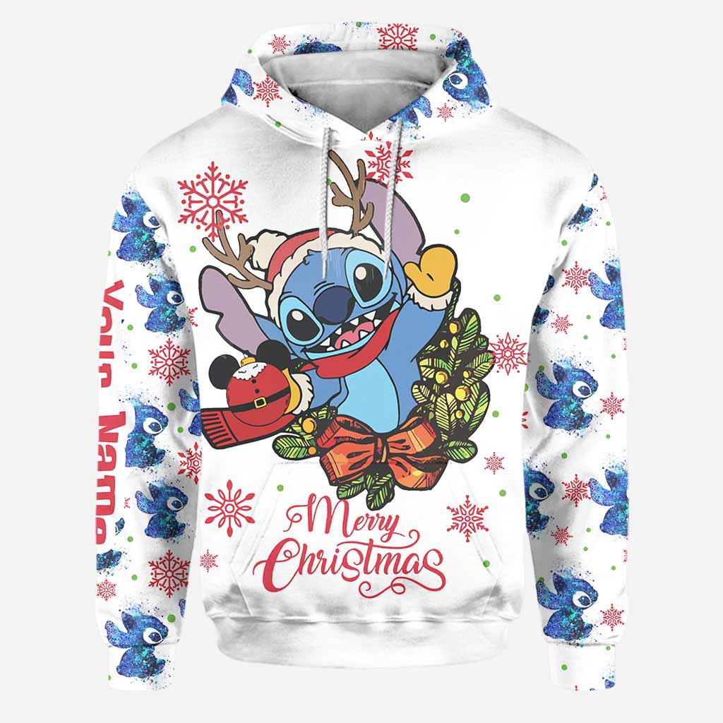 Personalized Merry Christmas Hoodie & Leggings with Name Gift