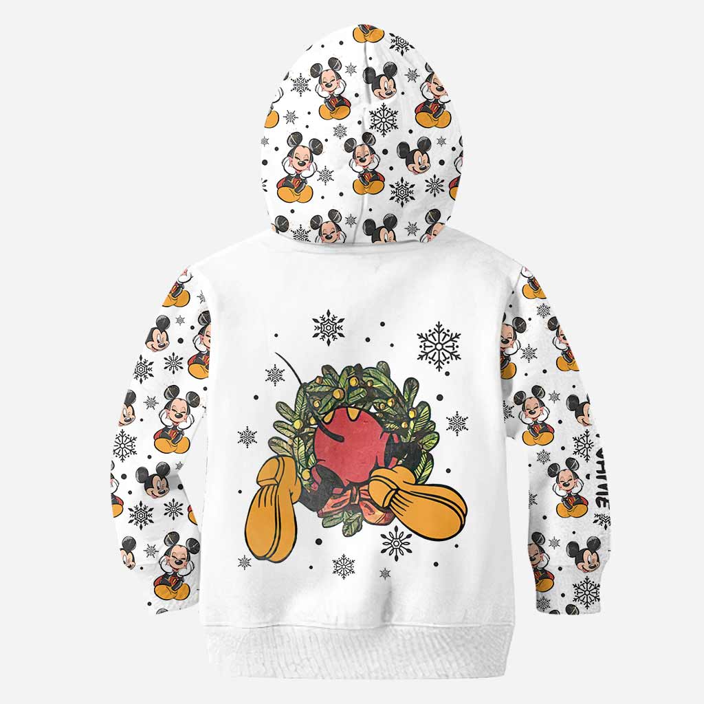 Personalized Christmas Mouse Hoodie and Leggings Gift for Kids