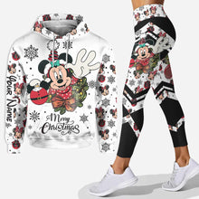 Load image into Gallery viewer, Personalized Christmas Mouse Hoodie &amp; Leggings Gift for Mom
