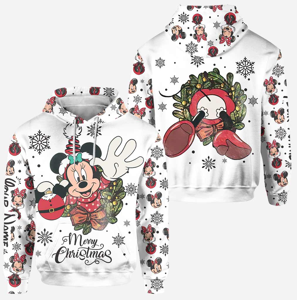 Personalized Christmas Mouse Hoodie & Leggings Gift for Mom