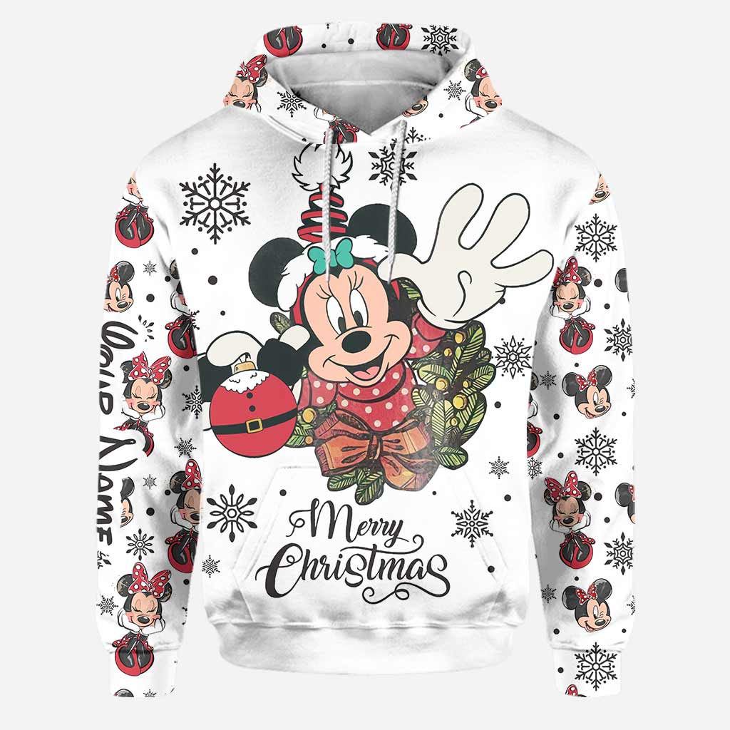 Personalized Christmas Mouse Hoodie & Leggings Gift for Mom