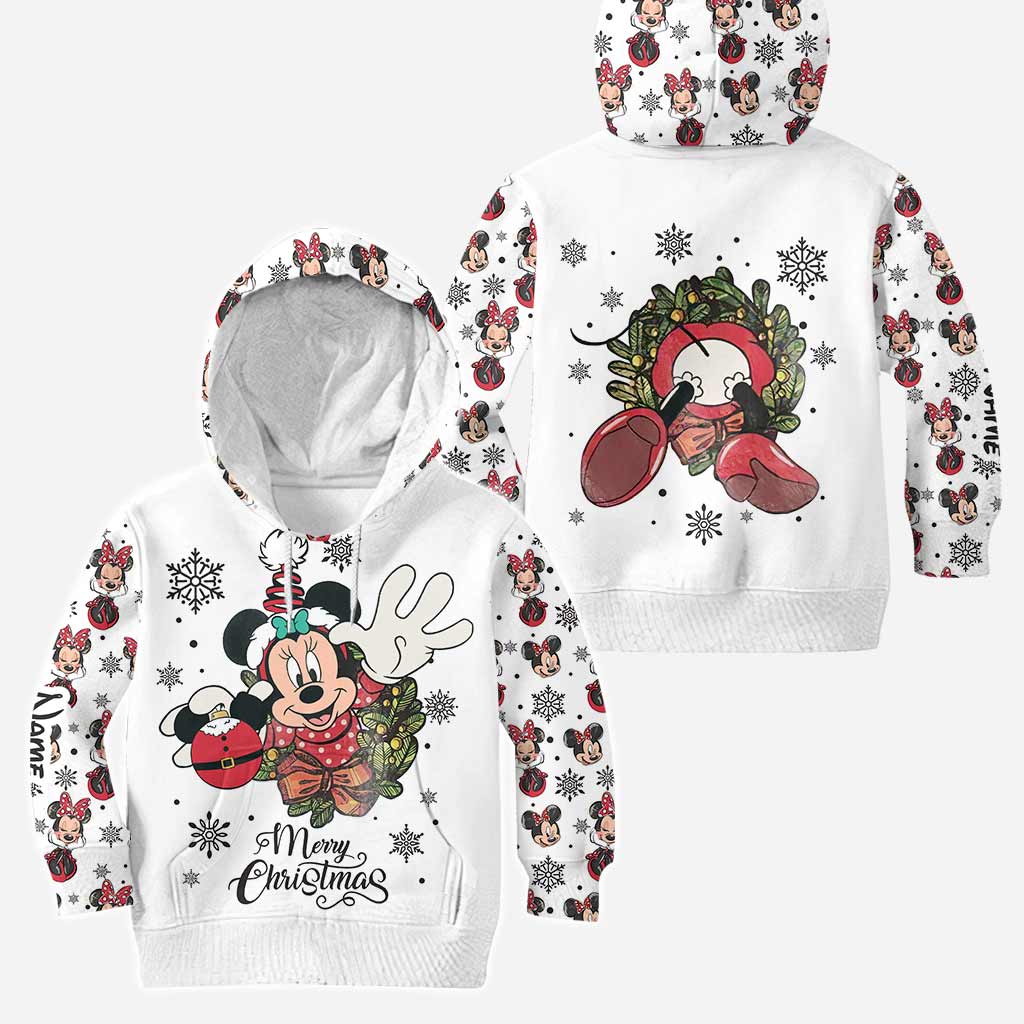 Personalized Christmas Mouse Hoodie & Leggings Gift for Mom