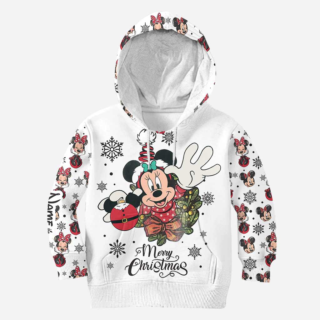 Personalized Christmas Mouse Hoodie & Leggings Gift for Mom
