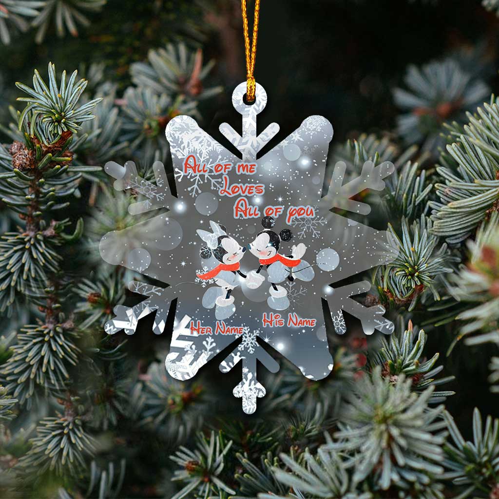 Personalized Snowflake Ornament Custom Name Christmas Gift
